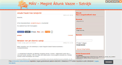 Desktop Screenshot of mavsztrajk.blog.hu