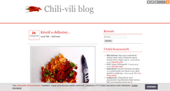 Desktop Screenshot of chilivili.blog.hu