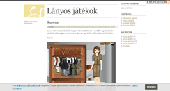 Desktop Screenshot of lanyosjatekok.blog.hu