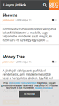Mobile Screenshot of lanyosjatekok.blog.hu