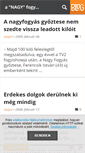 Mobile Screenshot of nagyfogyas.blog.hu