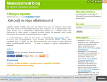 Tablet Screenshot of menedzsment.blog.hu