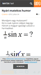 Mobile Screenshot of matek1x1.blog.hu