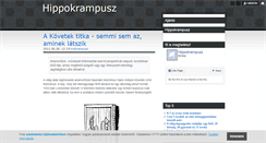 Desktop Screenshot of hippokrampusz.blog.hu