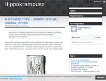 Tablet Screenshot of hippokrampusz.blog.hu
