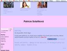 Tablet Screenshot of patriciesolarikova.blog.cz