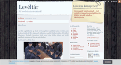 Desktop Screenshot of leveltar.blog.hu