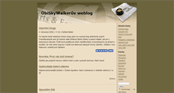 Desktop Screenshot of obiskywalker.blog.cz