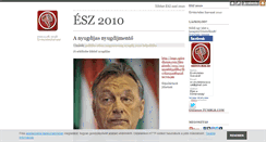 Desktop Screenshot of esz2010.blog.hu