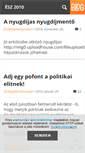 Mobile Screenshot of esz2010.blog.hu