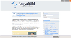 Desktop Screenshot of angyalfold.blog.hu