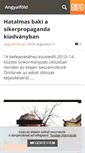 Mobile Screenshot of angyalfold.blog.hu