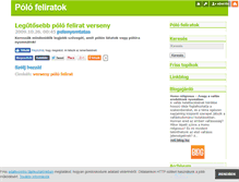 Tablet Screenshot of polofeliratok.blog.hu