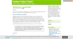 Desktop Screenshot of etika.blog.hu