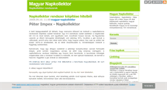 Desktop Screenshot of magyar-napkollektor.blog.hu