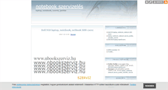 Desktop Screenshot of notebookszerviz.blog.hu