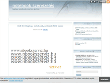 Tablet Screenshot of notebookszerviz.blog.hu