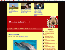Tablet Screenshot of chranime-zvierata.blog.cz