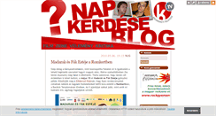 Desktop Screenshot of napkerdese.blog.hu