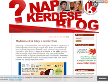 Tablet Screenshot of napkerdese.blog.hu