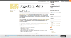 Desktop Screenshot of fogyokura-dieta.blog.hu