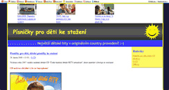 Desktop Screenshot of pisnicky-pro-deti.blog.cz