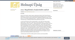 Desktop Screenshot of holnapiujsag.blog.hu