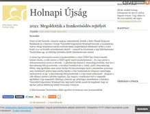Tablet Screenshot of holnapiujsag.blog.hu