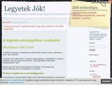Tablet Screenshot of legyetekjok.blog.hu
