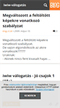 Mobile Screenshot of iwiw-valogatas.blog.hu