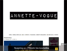 Tablet Screenshot of annette-vogue.blog.cz