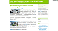 Desktop Screenshot of keszhaz.blog.hu