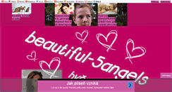 Desktop Screenshot of beautiful-5angels.blog.cz