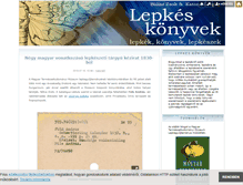 Tablet Screenshot of lepkeskonyvek.blog.hu