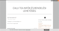 Desktop Screenshot of callitea.blog.hu