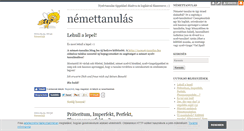 Desktop Screenshot of nemet-tanulas.blog.hu