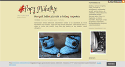Desktop Screenshot of popymuhelye.blog.hu