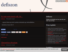 Tablet Screenshot of defiszon.blog.hu