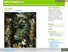 Tablet Screenshot of kreativminden.blog.hu