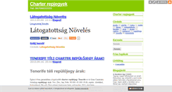 Desktop Screenshot of charterrepjegyek.blog.hu