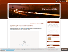 Tablet Screenshot of hajtastechnika.blog.hu