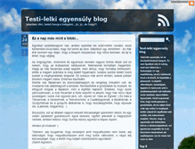 Tablet Screenshot of egyensuly.blog.hu