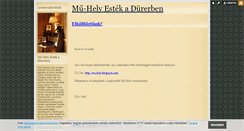 Desktop Screenshot of mu-hely.blog.hu