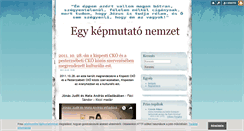 Desktop Screenshot of egykepmutatonemzet.blog.hu