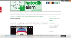 Desktop Screenshot of hatodikelem.blog.hu