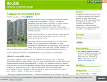 Tablet Screenshot of kaucio.blog.hu