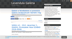 Desktop Screenshot of levendulagaleria.blog.hu