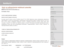 Tablet Screenshot of konkursi.blog.rs