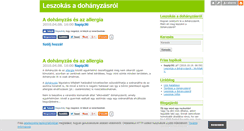 Desktop Screenshot of leszokas-a-dohanyzasrol.blog.hu