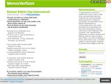 Tablet Screenshot of memoriterfuzet.blog.hu